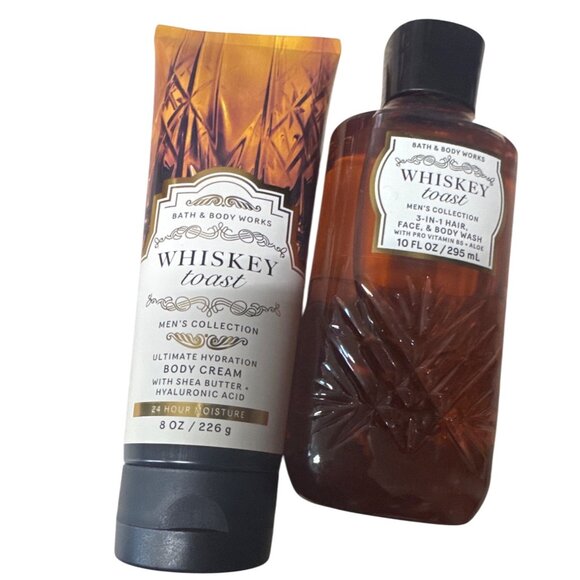 Bath & Body Works Whiskey Toast Men’s Body Cream‎ & Body Set New - Picture 1 of 2